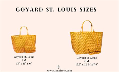 goyard saint louis tote gm green|goyard st louis size comparison.